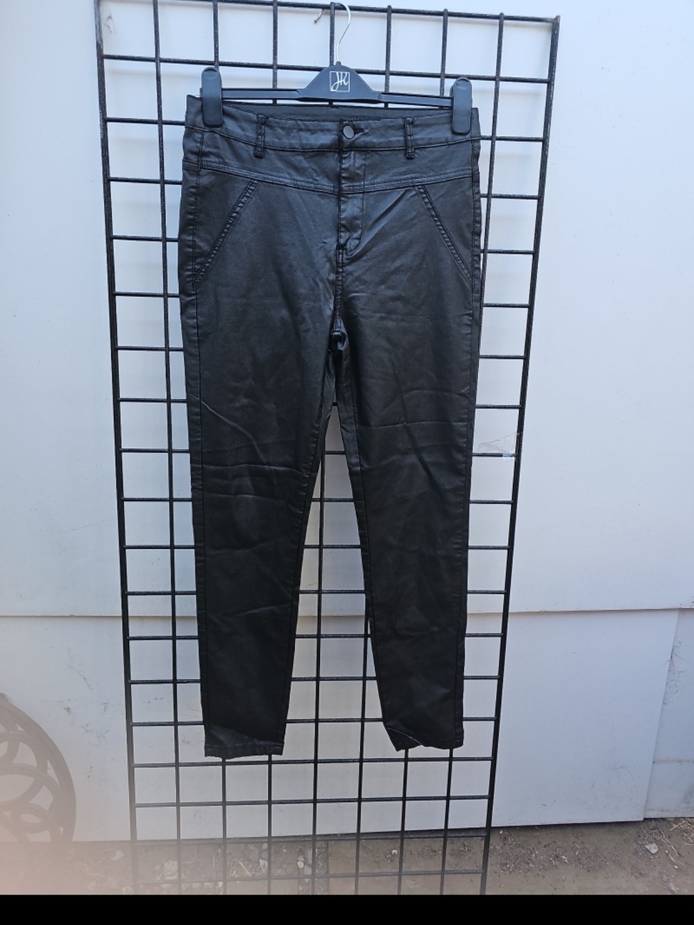 SHEIN Black Faux Leather Pants